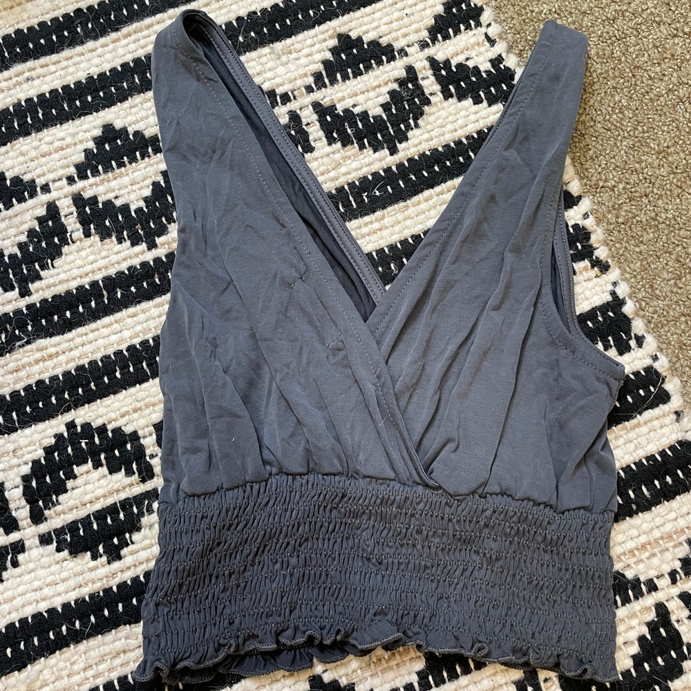 Urban outfitters grey crop top